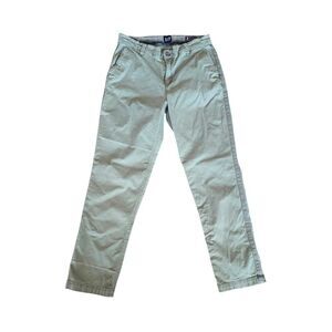 Gap Women’s Green Stretch Chino Pants Size 8 Casual Straight Leg Utility Comfy